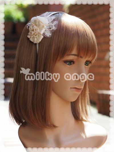 Angelicって／子鹿のミルキーちゃん　美品カチューシャ黒色① Angelicって／子鹿のミルキーちゃん 美品カチューシャ黒色①