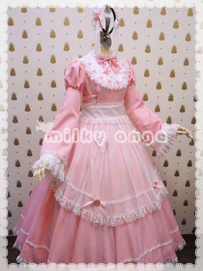 定番定番人気milky ange製　クラシカルロングメイド服　イングリッド　Sサイズ メイド服