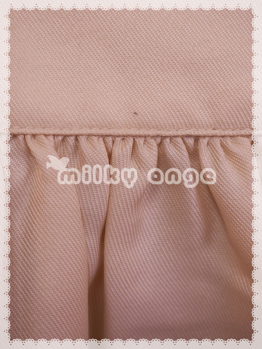 メイド服（長袖、ロング、アイシーブルー）・エプロンアップ